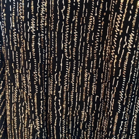 XSCAPE Black Shimmer Top & Jacket Set, Large - Picture 4 of 6